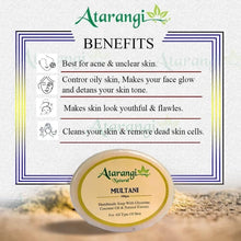 Load image into Gallery viewer, Multani Mitti handmade soap with Multani Mitti for remove pimple marks