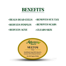 Load image into Gallery viewer, Multani Mitti handmade soap with Multani Mitti for remove pimple marks