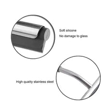 Load image into Gallery viewer, Window glass cleaning wiper bamboo handle window squeegee cleaner