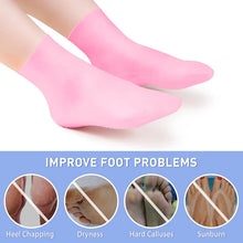 Load image into Gallery viewer, Foot Spa Pedicure Silicone Socks For Men & Women (Free Foot Moisturizer Cream)