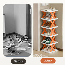 Load image into Gallery viewer, Smart Foldable Shoes Shelf 6 Tier Shoe Rack
