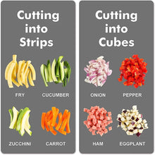 Load image into Gallery viewer, Heavy Duty Vegetable Slicer Dicer for Veggies, Onions, Carrots, Cucumbers and more