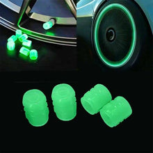 Load image into Gallery viewer, Car/Bike Wheel Tire Rim Air Valve Cap Radium Tyre Air Caps Cover Glow Radium Light Resistant Tire Pressure Caps