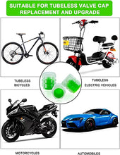 Load image into Gallery viewer, Car/Bike Wheel Tire Rim Air Valve Cap Radium Tyre Air Caps Cover Glow Radium Light Resistant Tire Pressure Caps
