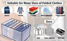 Load image into Gallery viewer, Clothes Organizer- 7 Grids Washable & Foldable Wardrobe Clothes Organizer (Pack of 2)