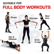 Load image into Gallery viewer, Fitness Bands with Handles, Door Anchor, Ankle Straps, Training Tubes Practical Exercise Bands