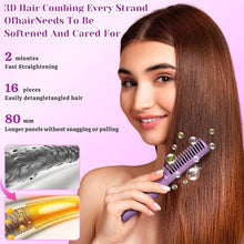 Load image into Gallery viewer, Meneflix Portable Mini Hair Straightener Cordless Rechargeable Mini Adjustable Hair Straightener Hot Comb
