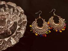Load image into Gallery viewer, SET OF 6 MUST-HAVE OXIDISED JHUMKAS WITH FREE 2 RINGS COMBO