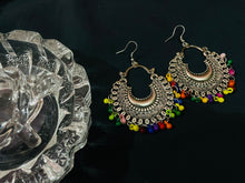 Load image into Gallery viewer, SET OF 6 MUST-HAVE OXIDISED JHUMKAS WITH FREE 2 RINGS COMBO