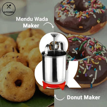 Load image into Gallery viewer, Stainless Steel Medu Vada & Donuts Maker with Stand