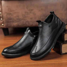 Load image into Gallery viewer, BLACK ZIP CASUAL SHOES FOR MEN
