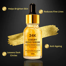 Load image into Gallery viewer, 24k Luxury gold serum pack of 2 (30 ml)
