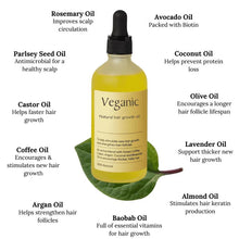 Load image into Gallery viewer, Ayurvedic Veganik Natural Hair Growth Oil ( Buy 1 Get 1 Free)
