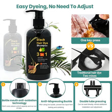 Load image into Gallery viewer, BLACK HAIR DYE SHAMPOO 3-IN-1 (NO SIDE EFFECT) - Buy 1 Get 1 Free 🔥
