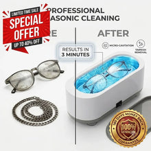 Load image into Gallery viewer, ✨ 50% OFF 🎉 – Ultrasonic Cleaner for Glasses, Jewelry, Rings, Necklaces &amp; More🎁
