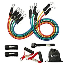 Load image into Gallery viewer, Fitness Bands with Handles, Door Anchor, Ankle Straps, Training Tubes Practical Exercise Bands
