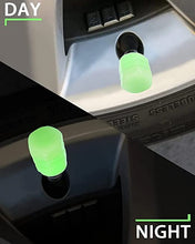 Load image into Gallery viewer, Car/Bike Wheel Tire Rim Air Valve Cap Radium Tyre Air Caps Cover Glow Radium Light Resistant Tire Pressure Caps
