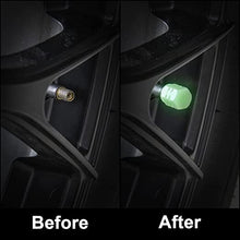 Load image into Gallery viewer, Car/Bike Wheel Tire Rim Air Valve Cap Radium Tyre Air Caps Cover Glow Radium Light Resistant Tire Pressure Caps
